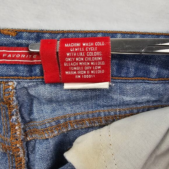 Vintage Bongo Jeans Shorts 11 Juniors Cut Off Short Shorts Frayed Raw Hem Y2K - Picture 10 of 10